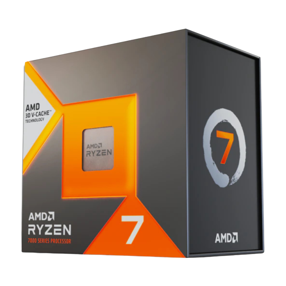 AMD RYZEN 7 7800X3D 8 Core, 4,20-5.00GHz, 104Mb Cache, 120W,  AM5 Soket, BOX (Kutulu) (Grafik Kart YOK, Fan YOK)
