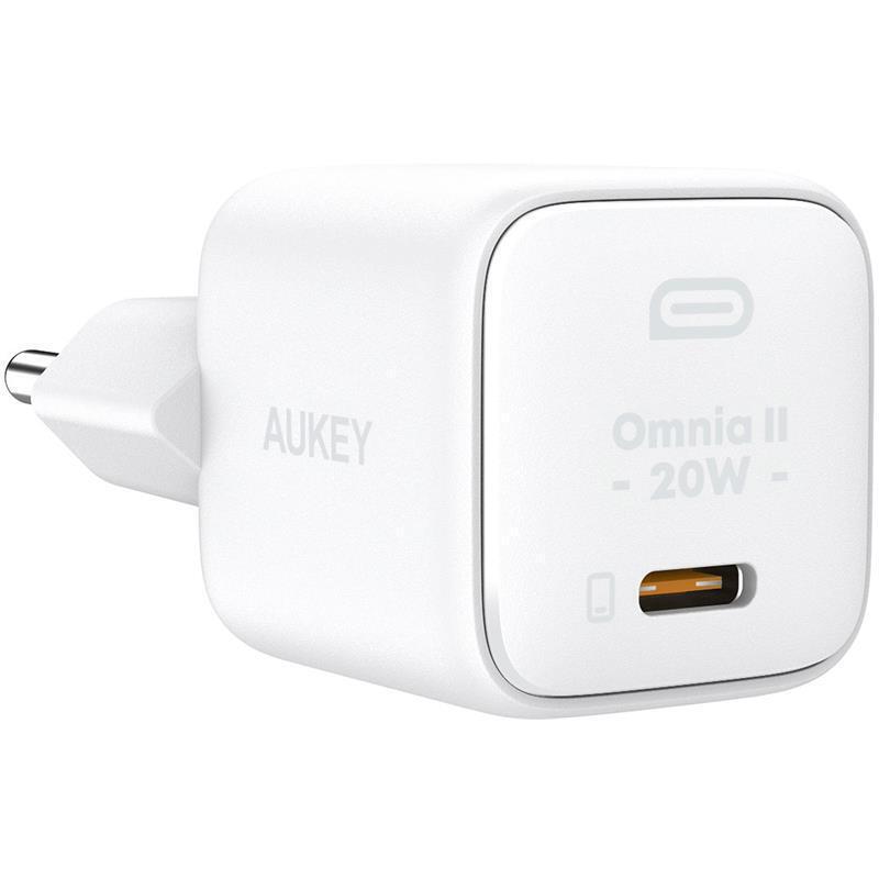 AUKEY  PA-B1T-WH 20W OMNİA II MİNİ GAN PD QC 3.0 TYPE C HIZLI ŞARJ ADAPTÖRÜ -97232