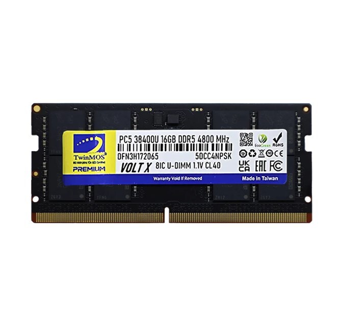 TWINMOS TMD516GB4800S40 16GB DDR5 4800MHz SO-DIMM (NB)