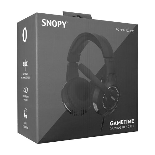 SNOPY SNOPY SN-8800, GAMETIME, Kablolu, 3.5mm Jac, Bilgisayar, PS4, XBOX Gaming, Mikrofonlu, Kulaklık (Siyah)-88835