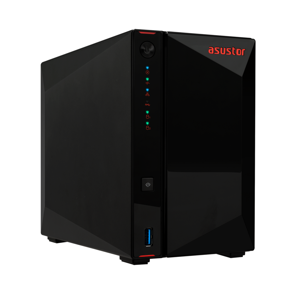 ASUSTOR AS5402T Intel N5105/4GB-DDR4(8GB Ram Desteği)/2 Yuvalı(2x22TB Desteği)-4xM.2/2x 2.5GbE/2x USB 3.2/HDMI 2.0b-85873