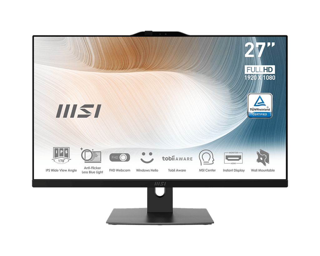 MSI  MODERN AM272P 1M-1087XTR [Core7-150U] 16GB 1TB SSD 27" IPS OB VGA FDos AIO