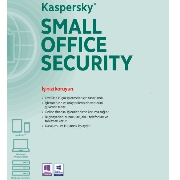KASPERSKY  Small Office Security 1yıl 3server + 25kullanıcı + 25 mobil cihaz