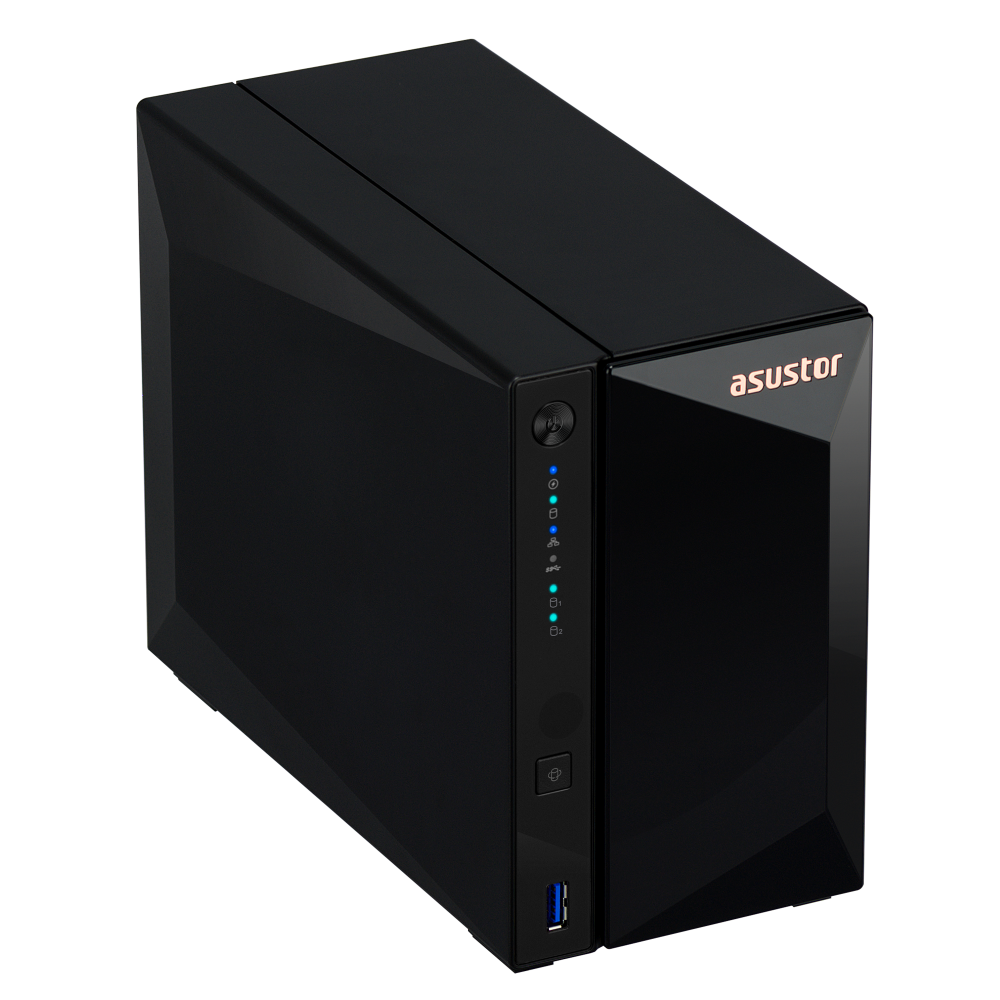 ASUSTOR  AS3302T V2 REALTEK RTD1619B 2 YUVALI 4X22TB DESTEĞİ 2GB DDR4 2.5GbE x1 USB 3.2 x3-96016