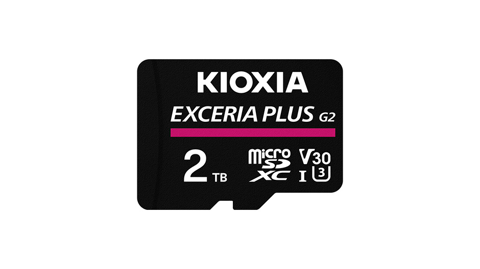 KIOXIA 2TB EXCERIA PLUS G2 MICRO SDXC 4K 100MB/s KIOXIA LMPL2M002TG2