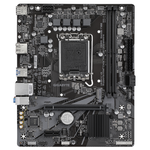 GIGABYTE GIGABYTE H610M K V2, rev.1.0, 2xDDR5, M.2, DP, HDMI, 12-13.Nesil, LGA1700 Soket, Anakart-93275