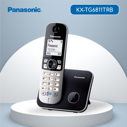 PANASONIC PANASONIC KX-TG6811 TELSİZ TELEFON (Gri) 18 Saat Konuşma, 170 Saat Bekleme, 120 Kişilik Rehber