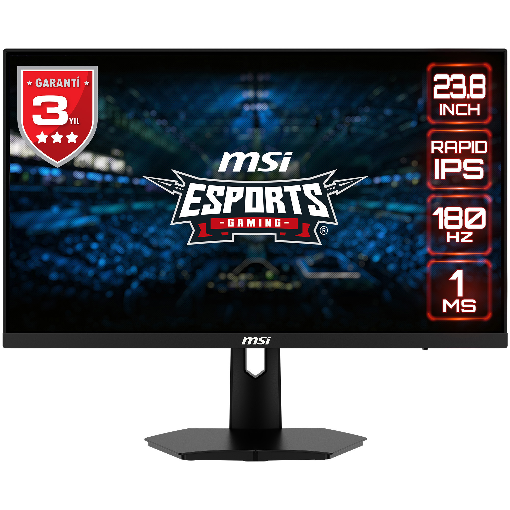MSI 23.8" MSI G244F E2 1ms 180Hz FHD IPS HDMI DP Flat Gaming Monitör