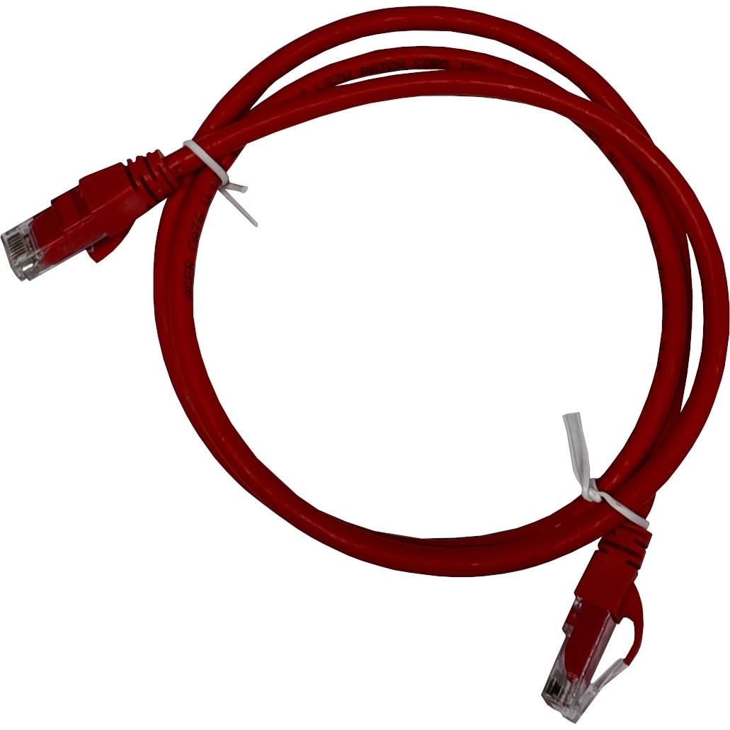 AGER  AC-602-010 1MT UTP CAT6 PATCH KABLO KIRMIZI Cu, LSZH AWG 26/7