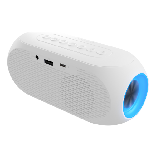 MIKADO MIKADO MD-W7, Beyaz, 5W, FM Radyo, USB, AUX, Bluetooth, Kablosuz, Taşınabilir, 1200mAh Batarya, Alarmlı Saat, Derece ve Speaker-93301