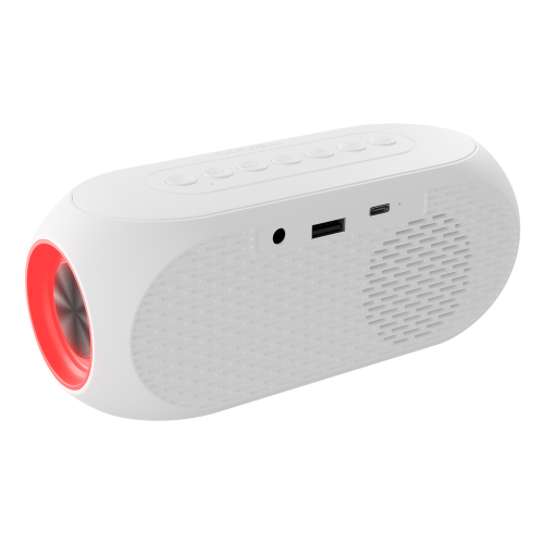 MIKADO MIKADO MD-W7, Beyaz, 5W, FM Radyo, USB, AUX, Bluetooth, Kablosuz, Taşınabilir, 1200mAh Batarya, Alarmlı Saat, Derece ve Speaker-93302