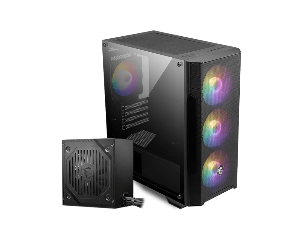 MSI  MAG FORGE M100A D60 600W 80+ Bronze mATX Kasa-89243