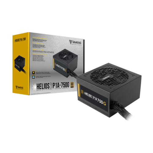 GAMDIAS GAMDIAS HELIOS P1A-750G, 750W, 80+ Gold, Aktif PFC, GAMING, ATX, Power Supply (PSU)-89085