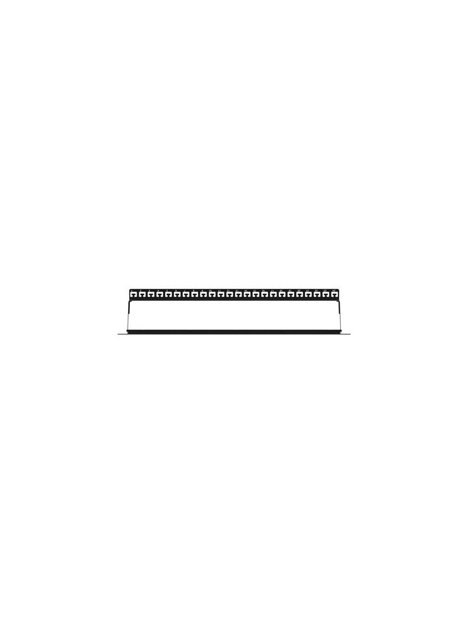 AGER  AC-610-24 MODULER UTP/FTP CAT6/CAT6A 24 PORT BOŞ 1U ZIRHLI PATCH PANEL
