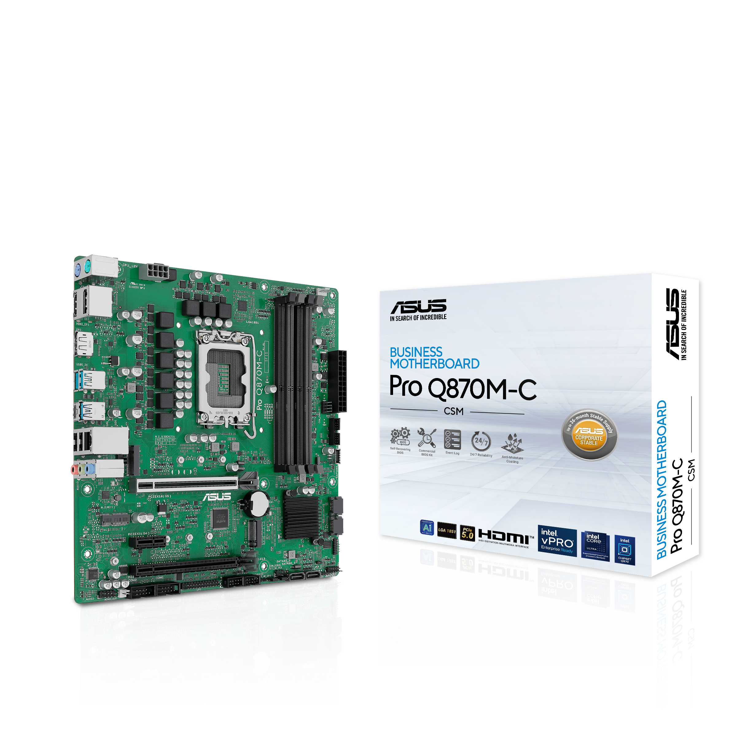 ASUS ASUS PRO Q870M-C-CSM INTEL VPRO MICROATX Q870 KURUMSAL ANAKART