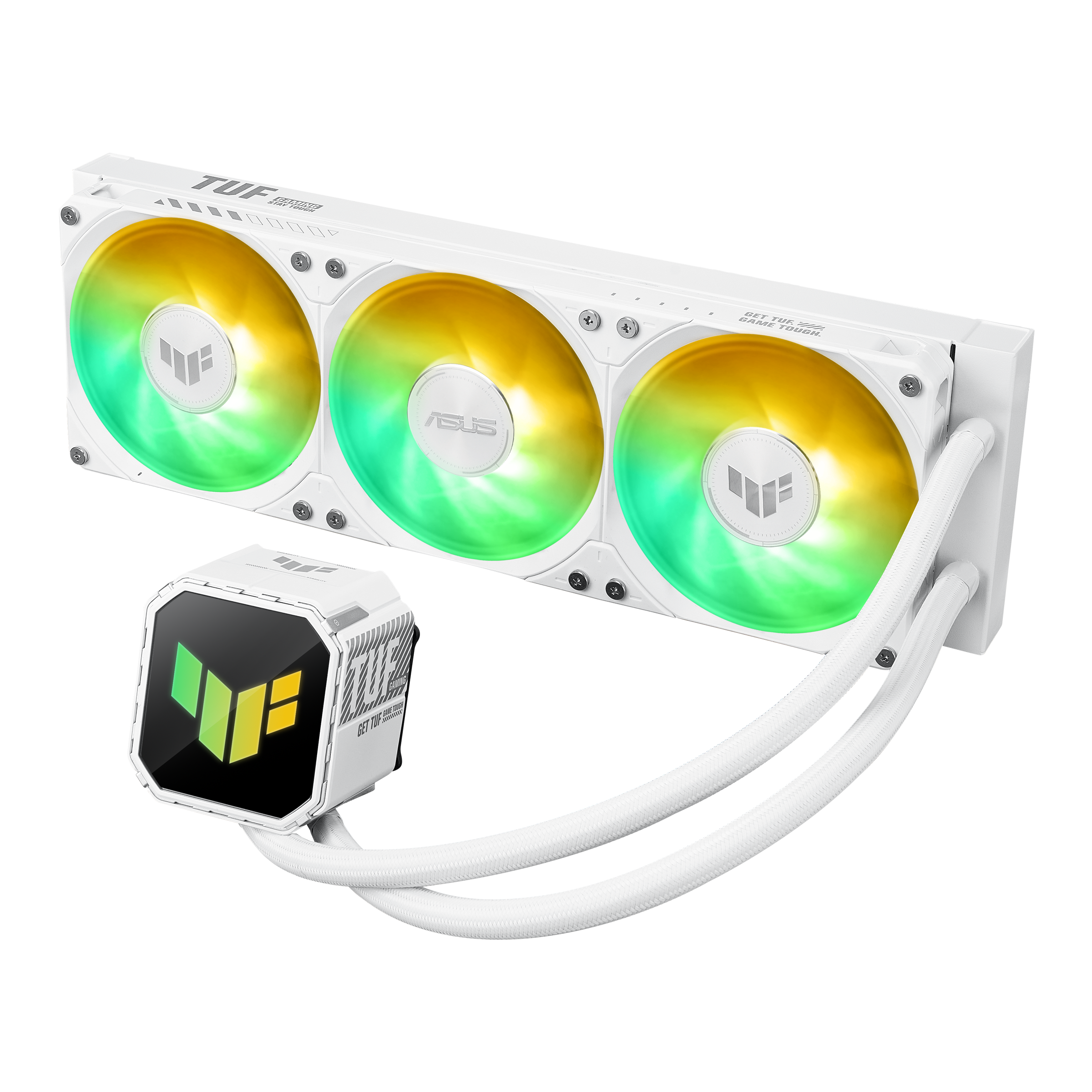 ASUS ASUS TUF GAMING LC III 360 ARGB AURA SYNC RGB 120MM*2 ADRESLENEBİLİR RGB FAN CPU SIVI SOĞUTUCUSU 6 YIL GARANTİ BEYAZ