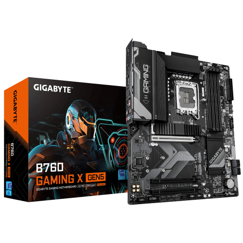 GIGABYTE GIGABYTE B760 GAMING X GEN5, 4xDDR5, 3xM.2, DP, HDMI, Type-C, 13-14.Nesil, LGA1700 Soket, GAMING Anakart