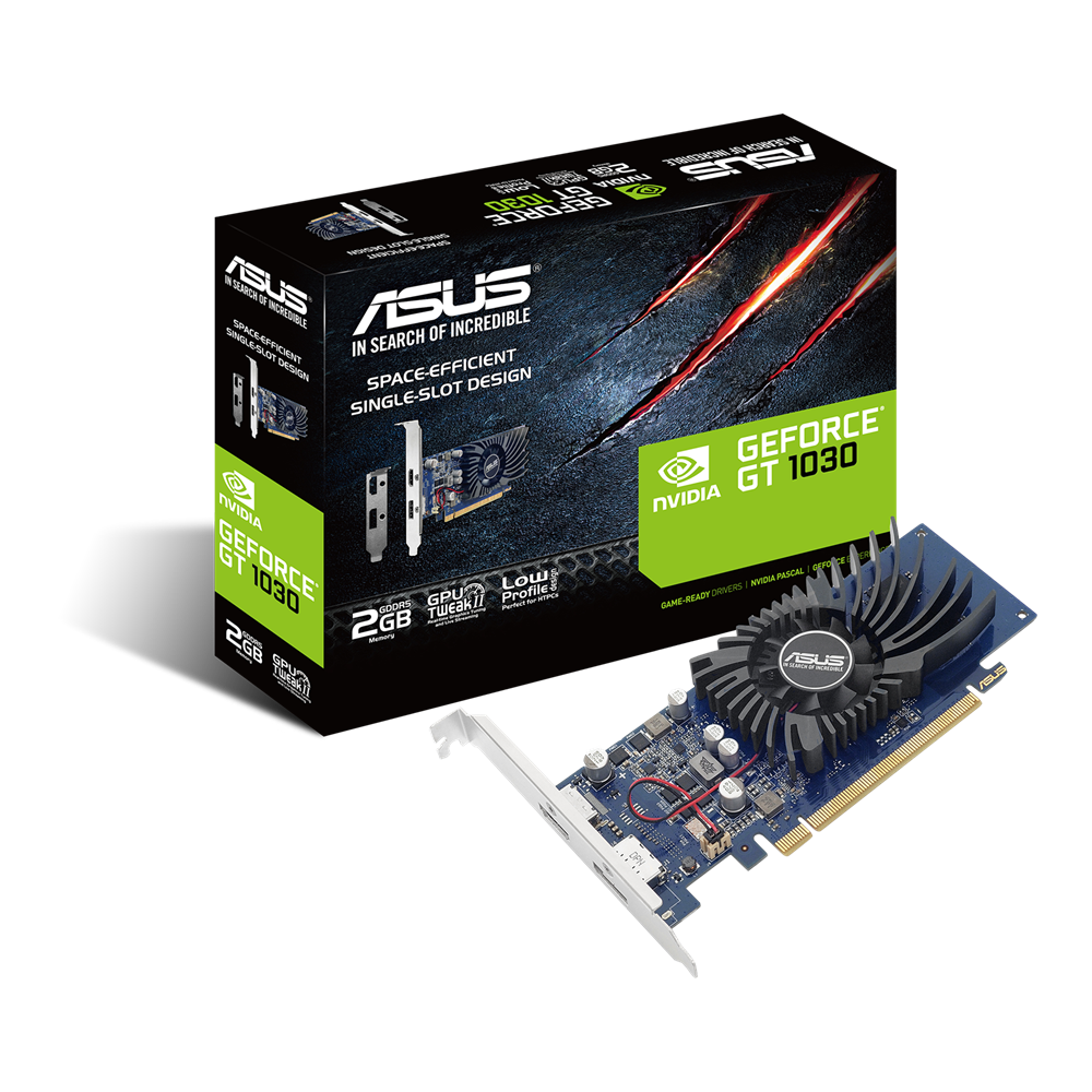 ASUS  2GB GT1030-2G-BRK GDDR5 [64Bit] DVI/HDMI