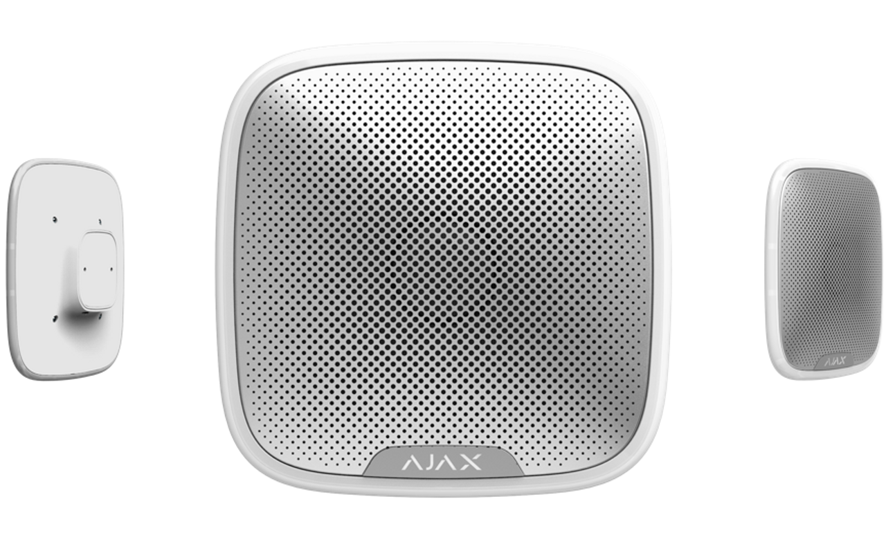 AJAX   StreetSiren, Kablosuz, Harici Siren, BEYAZ