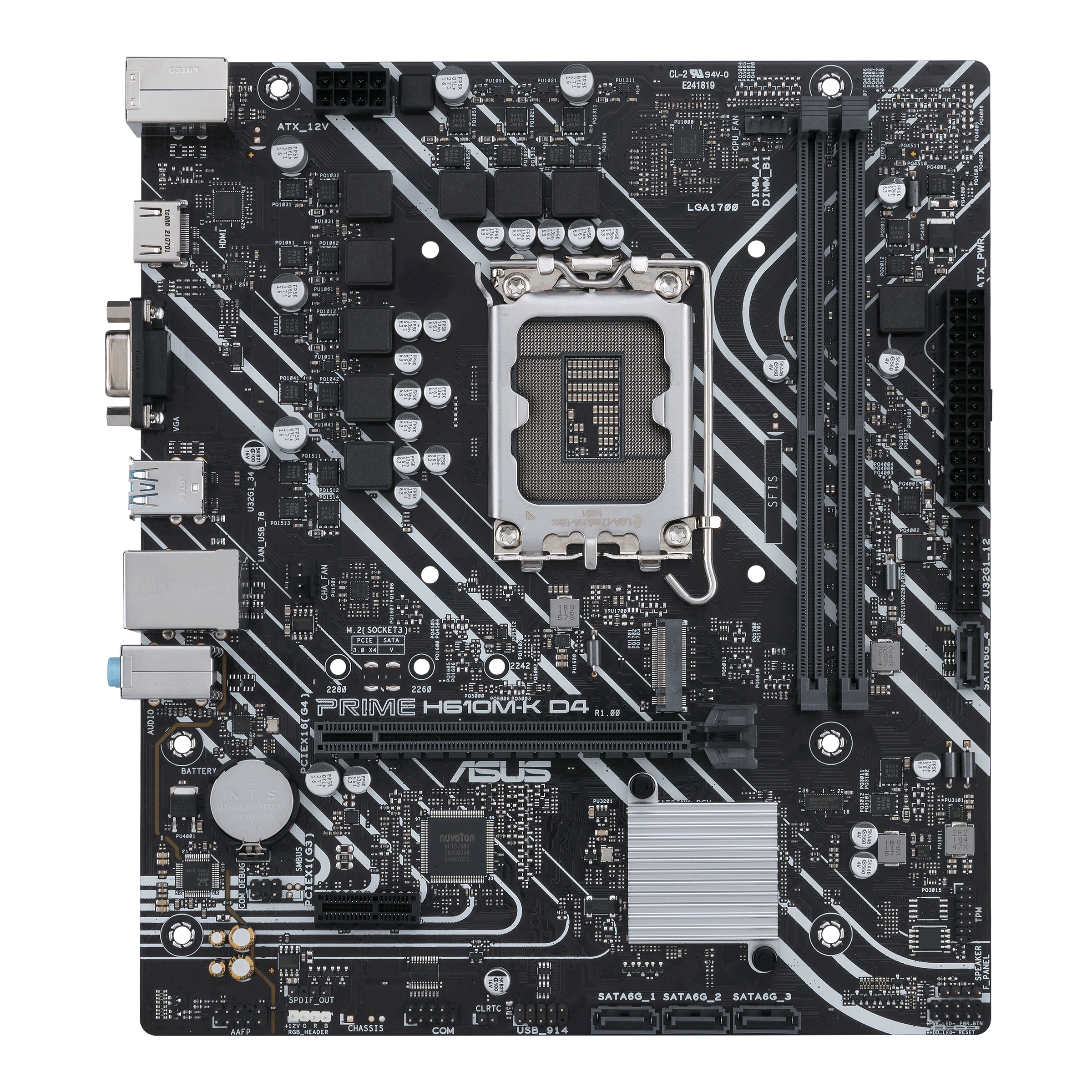 ASUS  PRIME H610M-K D4 ARGB INTEL