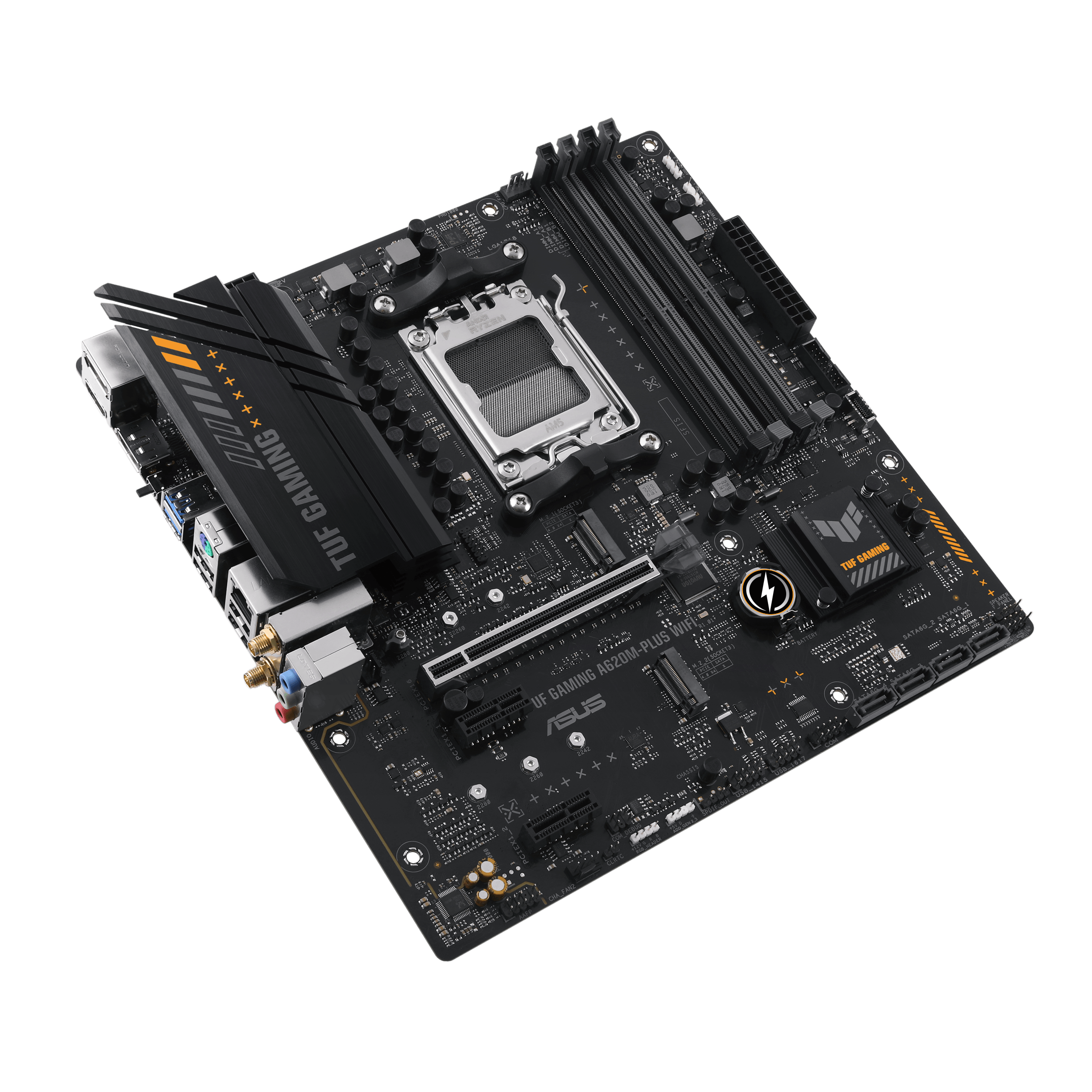 ASUS  TUF GAMING A620M-PLUS WIFI AM5 DDR5 6400 HDMI DP M2 BT RGB GBit mATX-93724