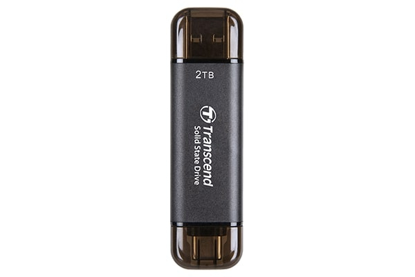 TRANSCEND Transcend ESD310 Portable 256GB Siyah SSD USB Type-A, Type-C (TS256GESD310C)