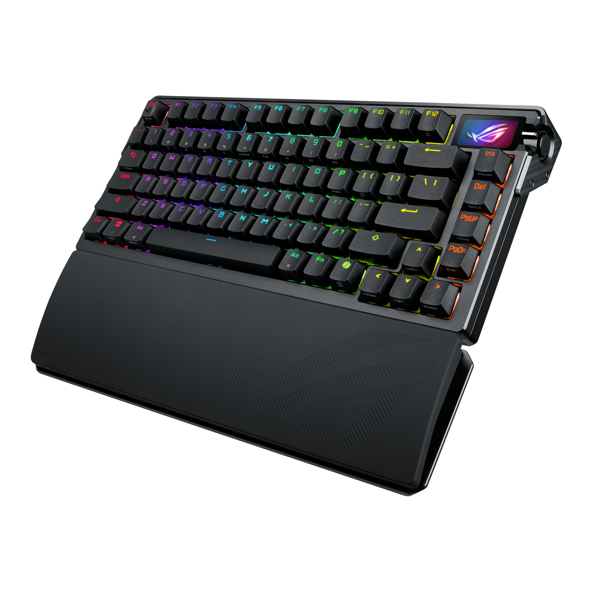 ASUS  ROG AZOTH EXTREME 75 CUSTOM OYUN KLAVYESİ ALÜMİNYUM VE KARBON FİBER ŞASE AYARLANABİLİR CONTA MONTAJI ÜÇ KATMANLI SES AZALTI