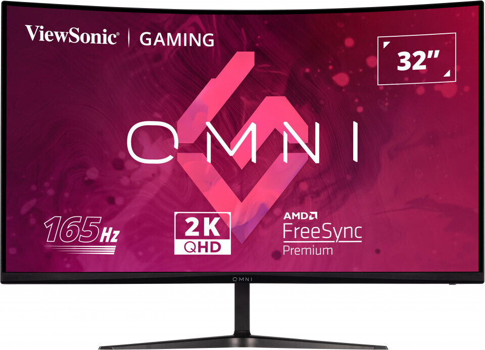 VIEWSONIC  VX3218C-2K GAMING MONITOR 31,5 1ms 165Hz VA 2560x1440 2K 250 HDMI DP 16:9 80M:1 16.7M HOPARLOR 3 KENAR CERCEVESIZ 1500R KAVIS F