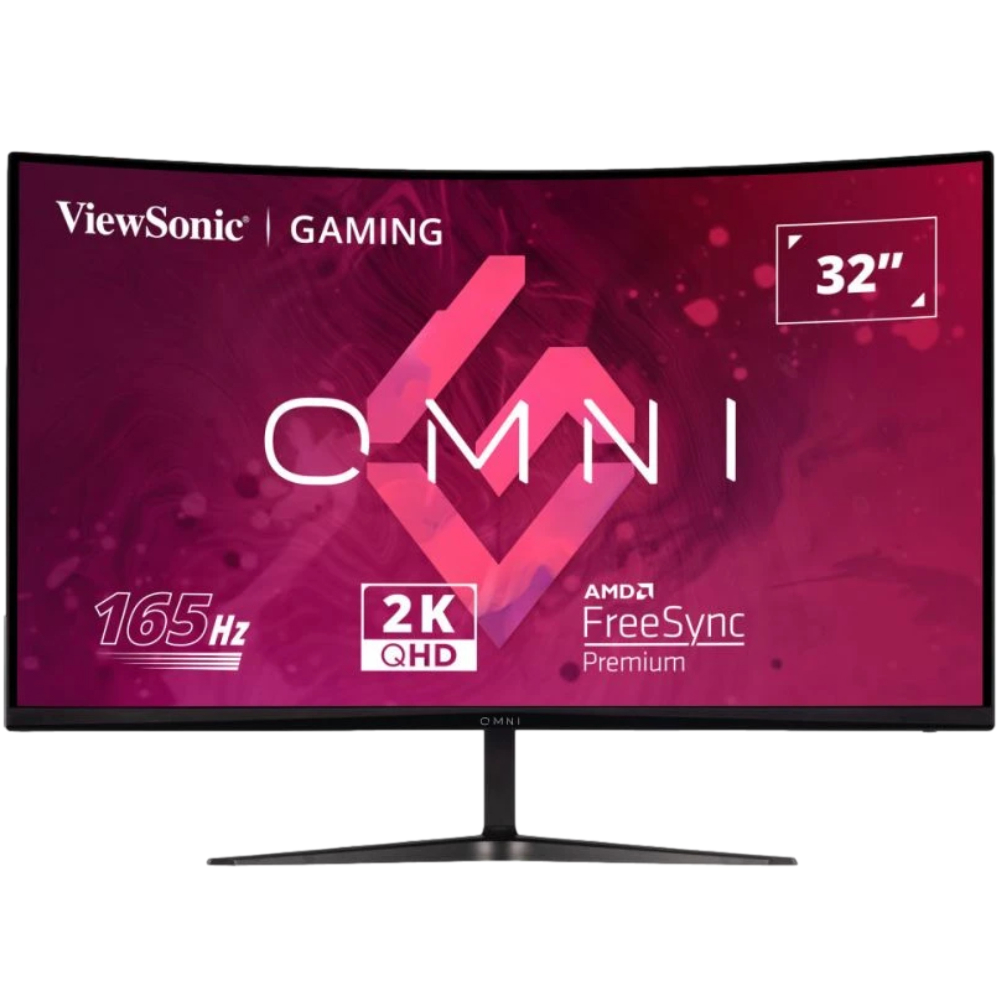 VIEWSONIC  VX3218C-2K GAMING MONITOR 31,5 1ms 165Hz VA 2560x1440 2K 250 HDMI DP 16:9 80M:1 16.7M HOPARLOR 3 KENAR CERCEVESIZ 1500R KAVIS F-95416