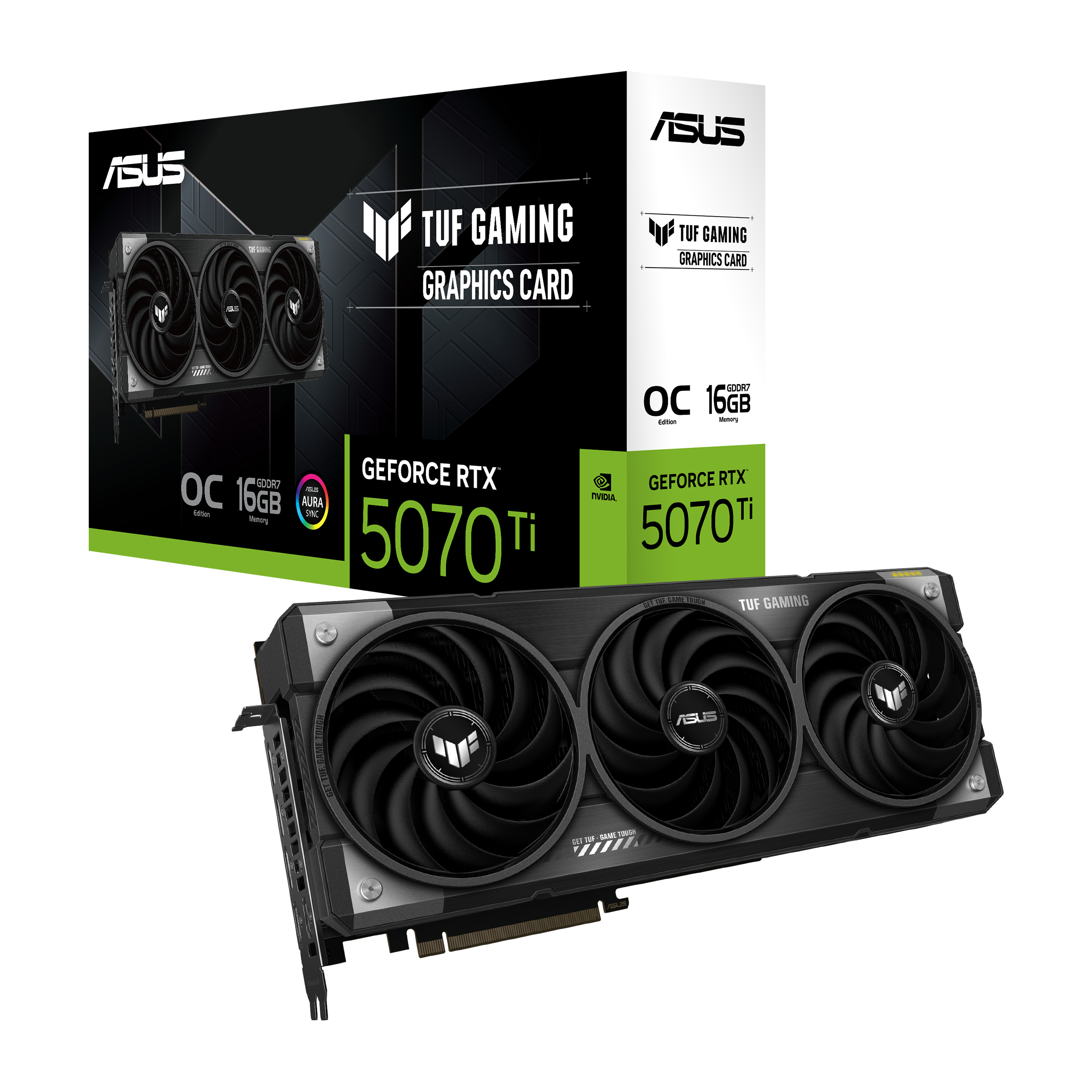 ASUS 16 GB ASUS TUF-RTX5070TI-O16G-GAMING RTX 5070TI GDDR7 256bit OC 2xHDMI 3xDP RGB