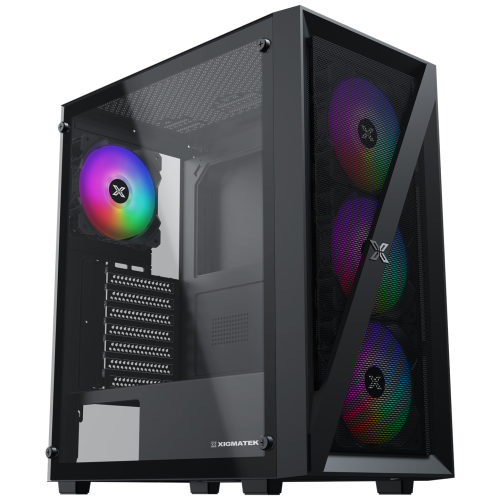 XIGMATEK Xigmatek EN40979, BLADE, 650W 80+, Mesh Panel, Tempered Glass, Rainbow, ATX GAMING KASA
