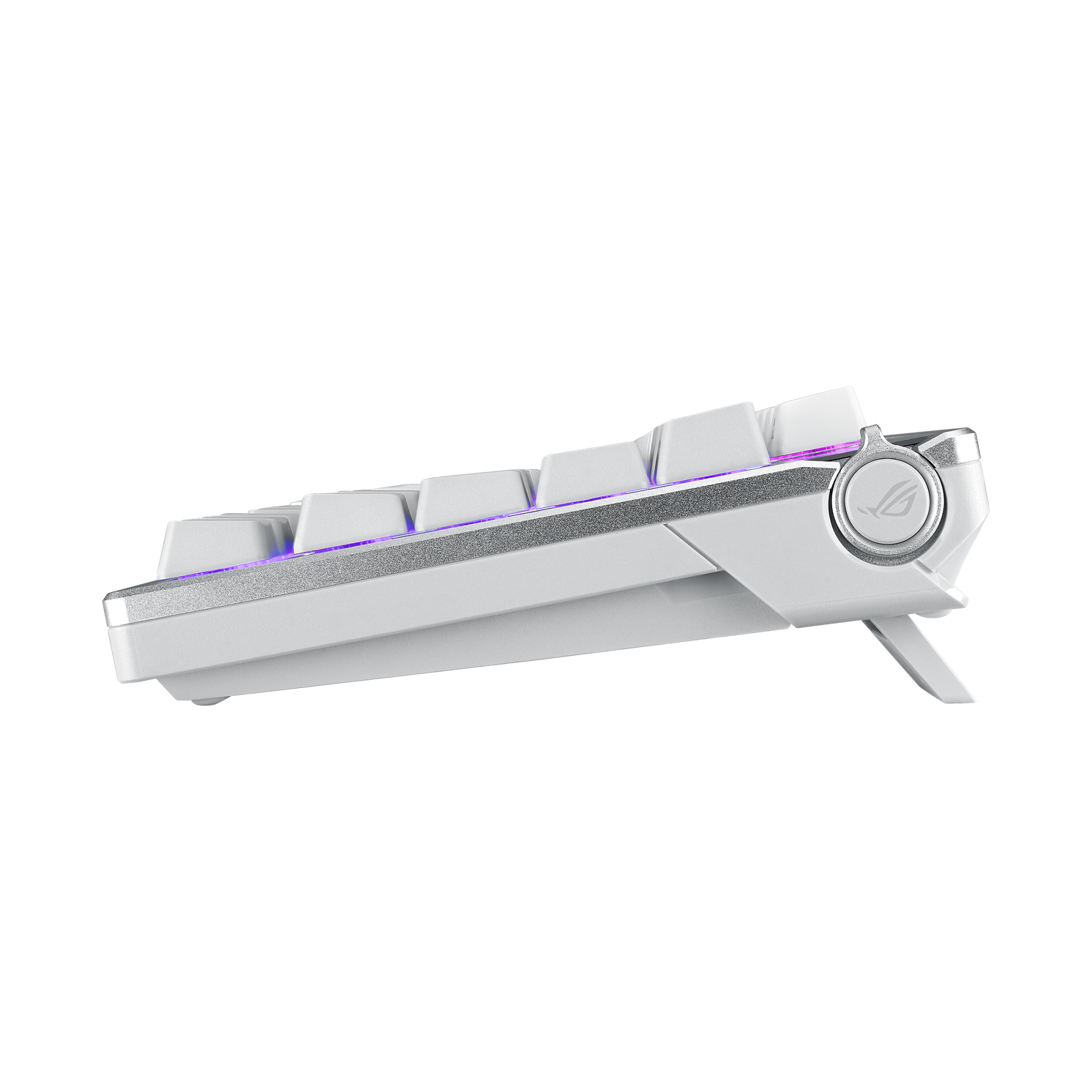 ASUS  ROG AZOTH OLED DISPLAY GASKET-MOUNT 3 KATMANLI İZOLASYON ABS TUŞLAR 3 MOD BAĞLANTI ROG/NX SWITCH OYUNCU KLAVYESİ BEYAZ-95827