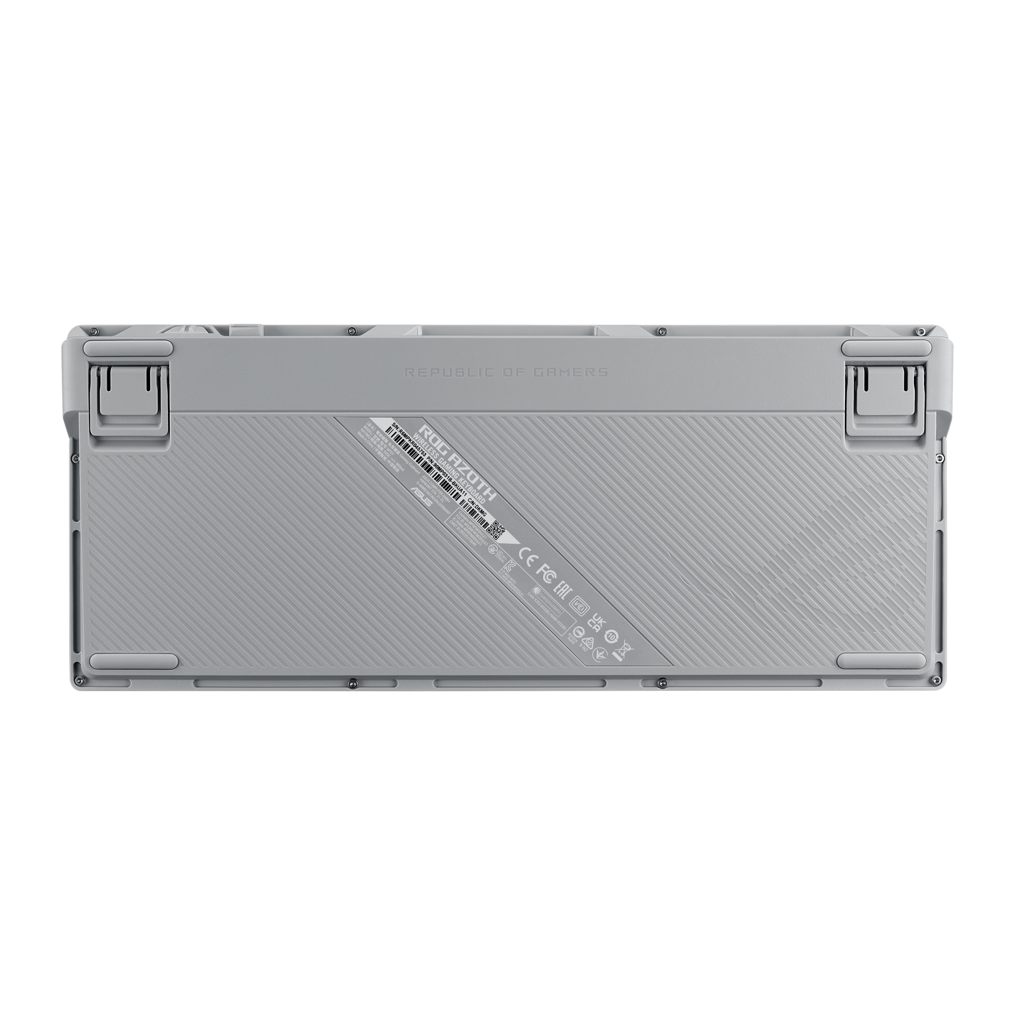 ASUS  ROG AZOTH OLED DISPLAY GASKET-MOUNT 3 KATMANLI İZOLASYON ABS TUŞLAR 3 MOD BAĞLANTI ROG/NX SWITCH OYUNCU KLAVYESİ BEYAZ-95828