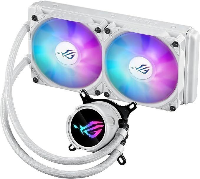 ASUS  ROG STRIX LC III 240 ARGB AURA SYNC RGB 120MM 2 ADRESLENEBİLİR RGB FAN CPU SIVI SOĞUTUCUSU BEYAZ