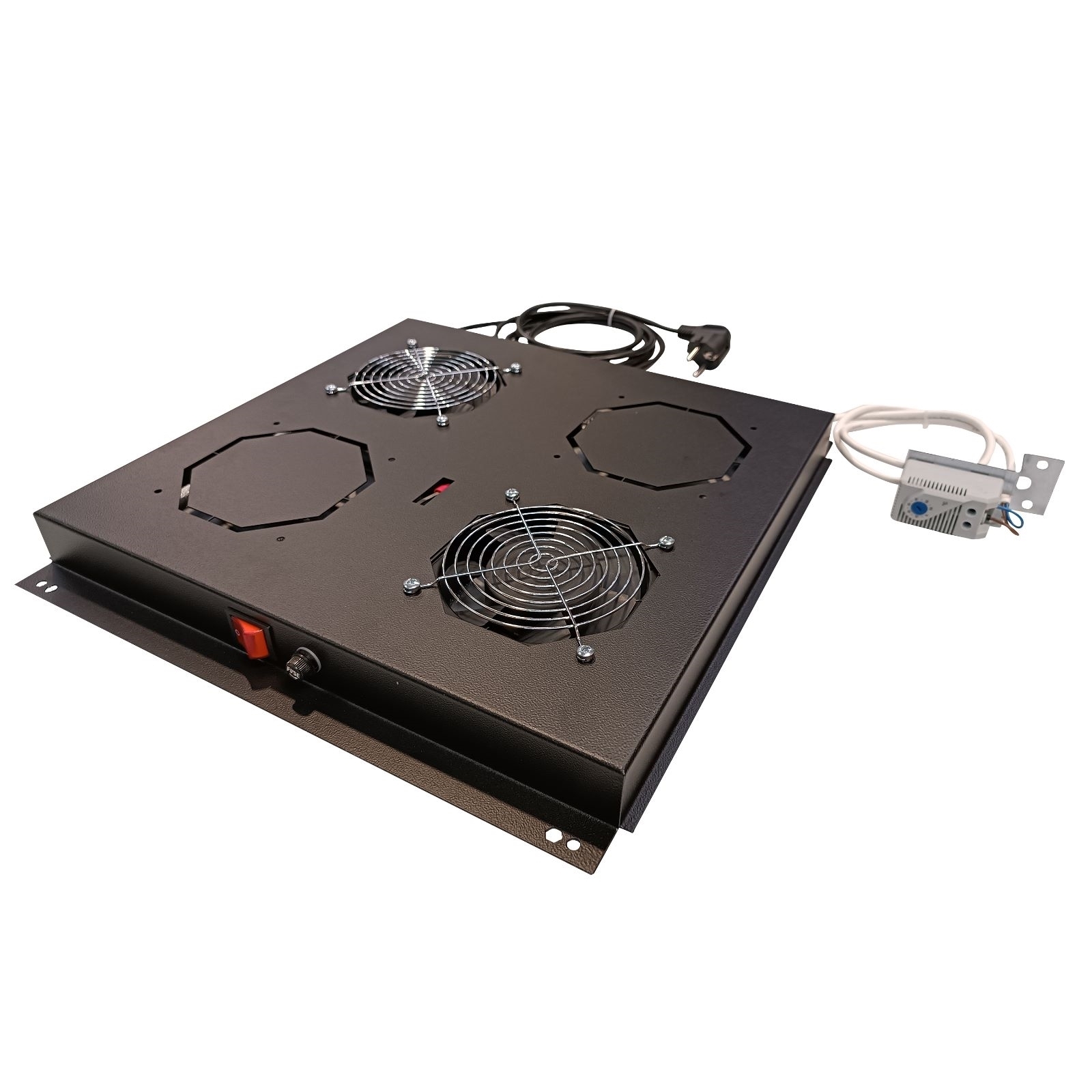 AGER  VG-F4T-A-S1 TERMOSTAT SWITCHLI 4 LÜ SİYAH FAN GRUBU