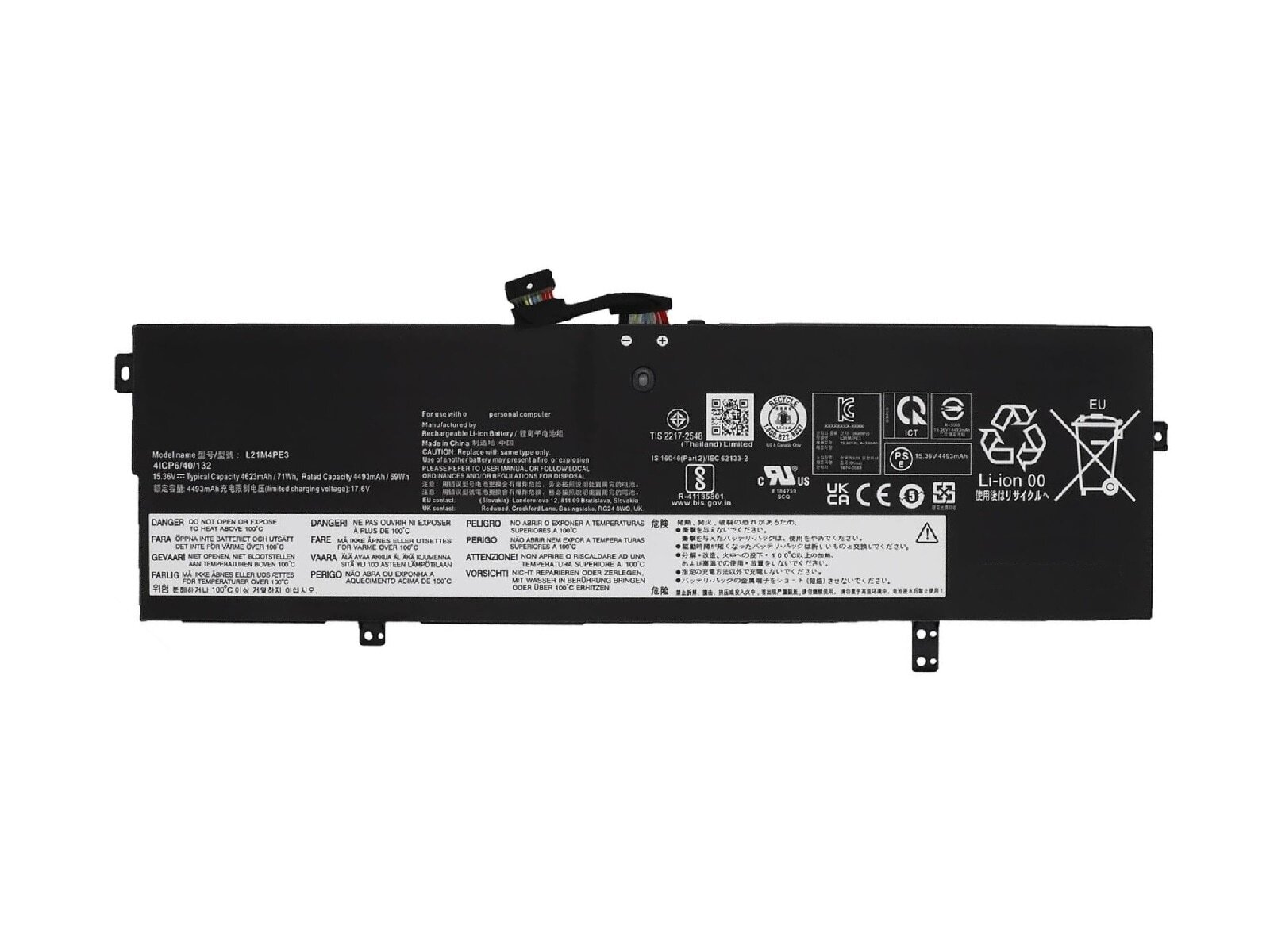 RETRO RETRO Lenovo Yoga 7-14ARB7, L21M4PE3 Notebook Bataryası