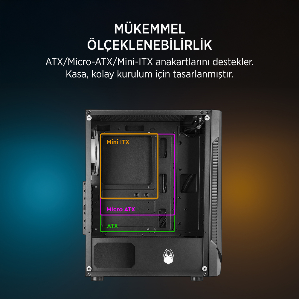 JAMES DONKEY JAMES DONKEY HELIX H800 4XRBW ATX 650W GAMING KASA-96319