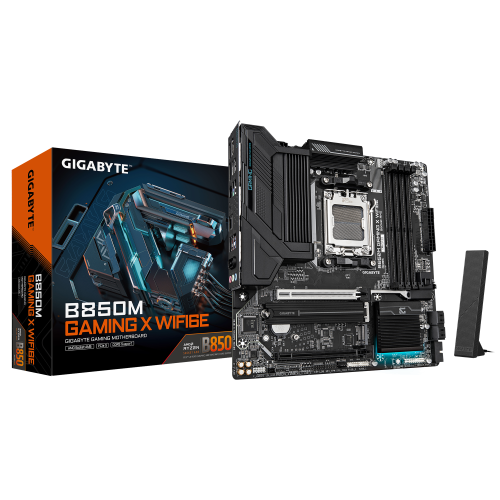 GIGABYTE GIGABYTE B850M GAMING X WF6E, Rev.1.0, 4xDDR5, 2xM.2, 2DP, HDMI, Type-C, Wi-Fi6E, Bluetooth 5.3, AM5 Soket GAMING Anakart