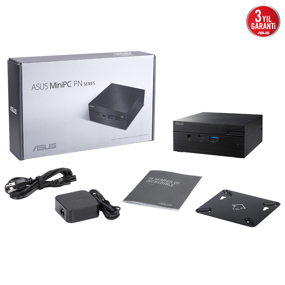 ASUS  MINIPC PN41-S1-BC467AV-N5100-4G-128G M.2 SSD-WIN11PRO-(KM YOK)-3YIL-HDMI-m.DP-VGA-WiFi-BT-VESA-91189