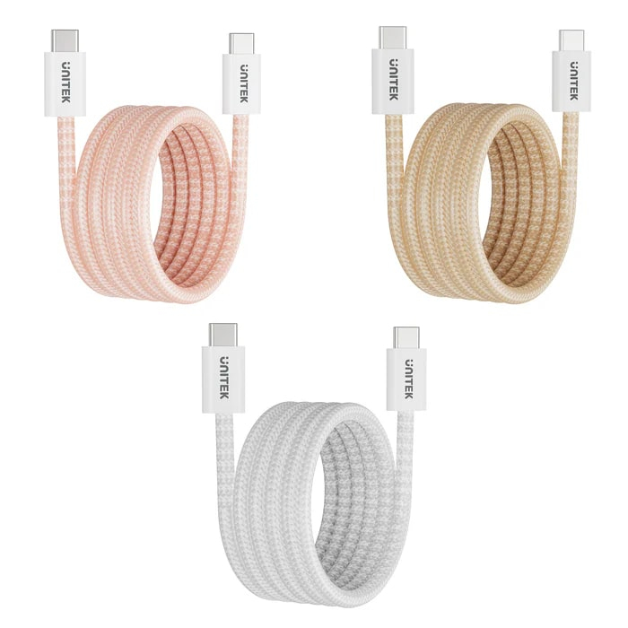 UNITEK UNITEK TYPE-C MANYETİK HIZLI ŞARJ KABLOSU PEMBE (C14141APK01-1M)