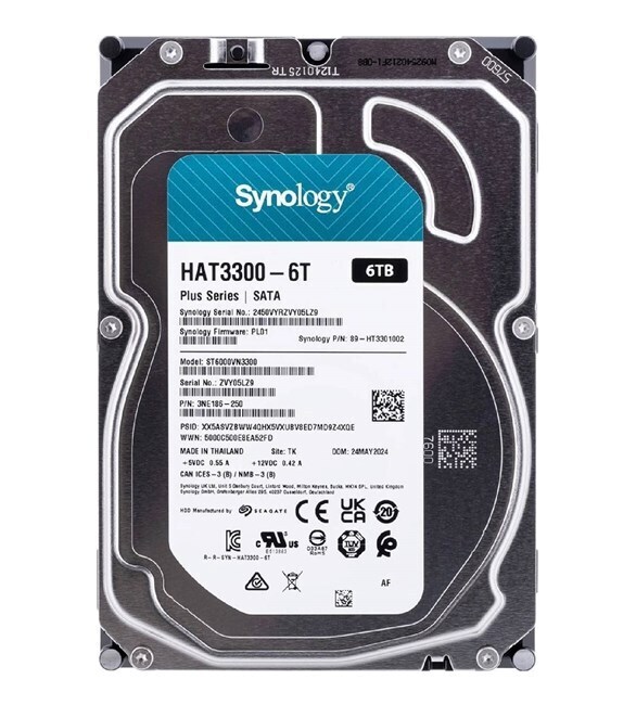SYNOLOGY HAT3300-6T 6TB 5400RPM NAS HDD