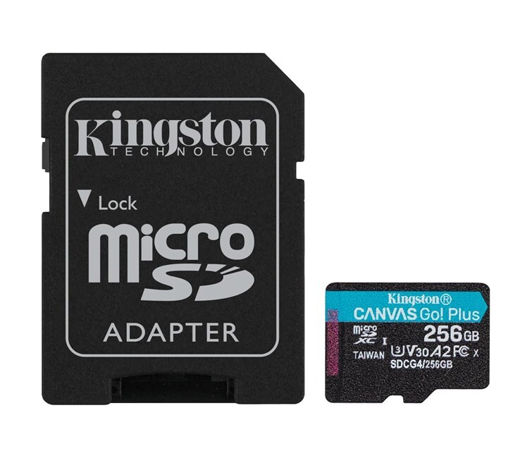 KINGSTON Kingston 256GB mSDXC CanvasGo+ 200MB SDCG4/256GB