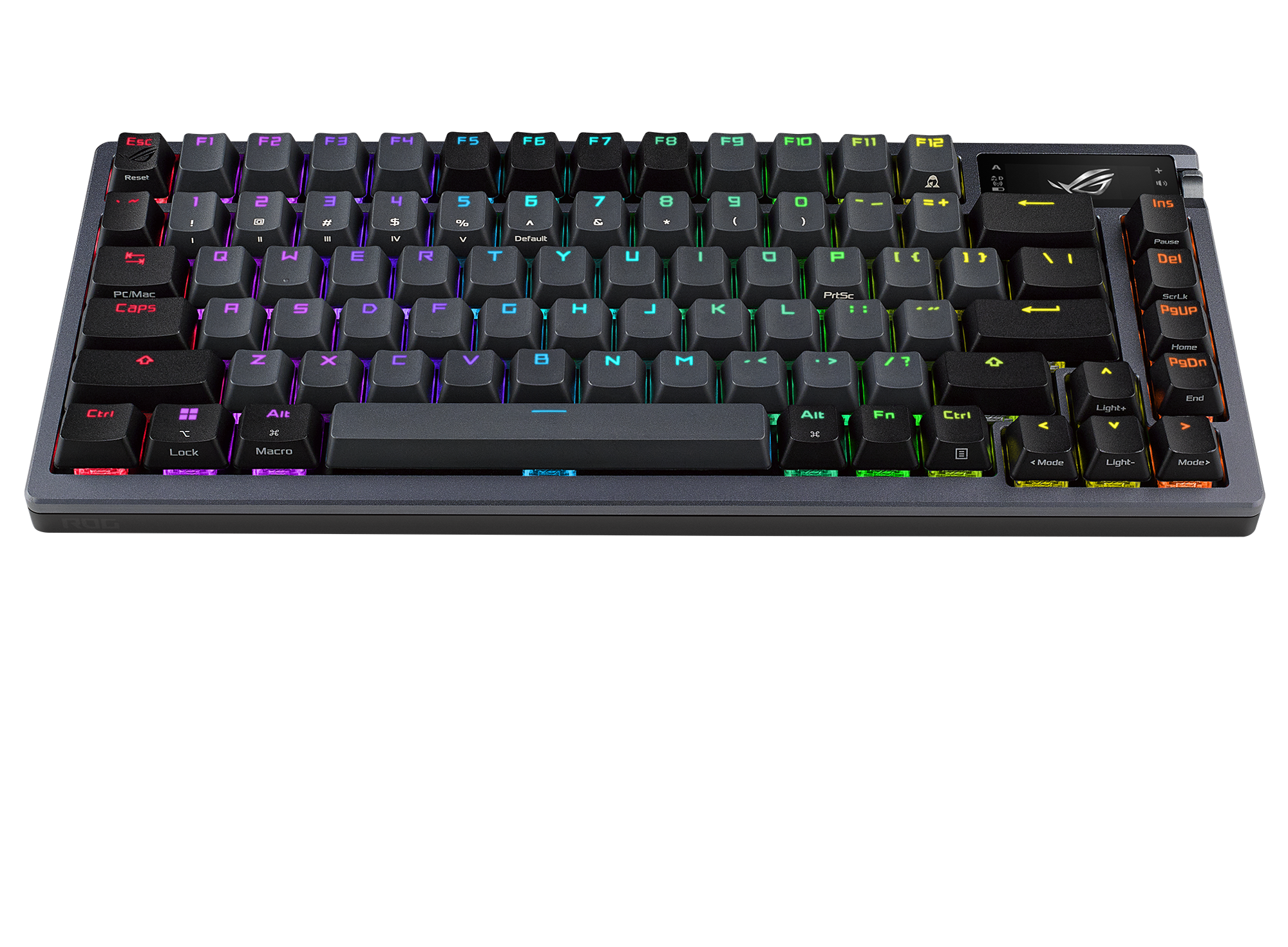 ASUS  ROG AZOTH TR OLED DISPLAY GASKET-MOUNT 3 KATMANLI İZOLASYON ABS TUŞLAR 3 MOD BAĞLANTI ROG/NX SWITCH OYUNCU KLAVYESİ