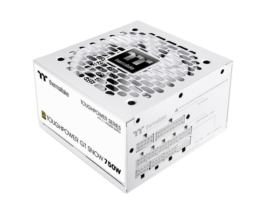THERMALTAKE Toughpower GT Beyaz 750W 80+ Gold Full Modüler ATX 3.1 12cm Fanlı PSU-89301