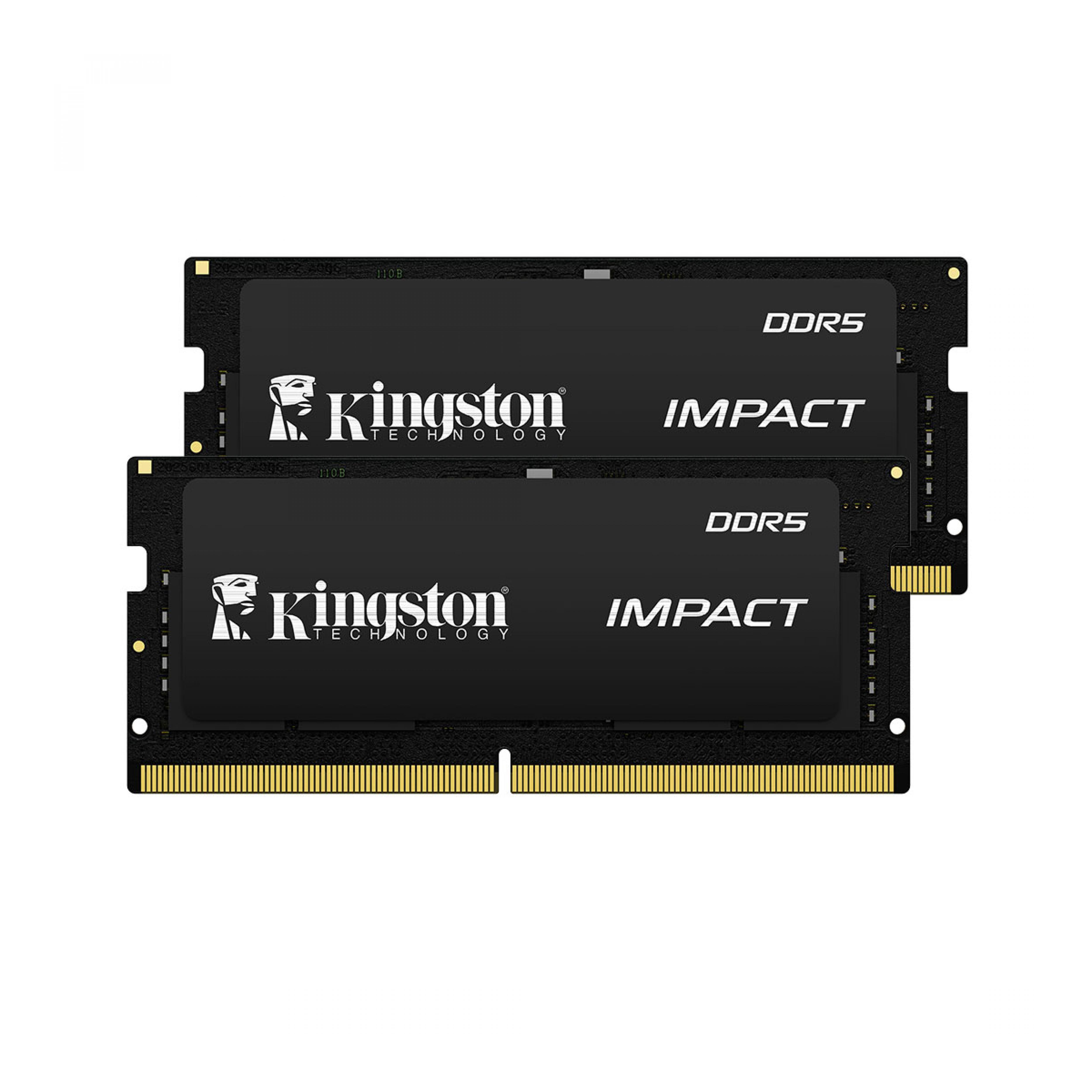 KINGSTON KF556S40IBK2-64TR Impact 64GB (2x32GB) DDR5 5600MHz CL40 Notebook Performans Ram Kit