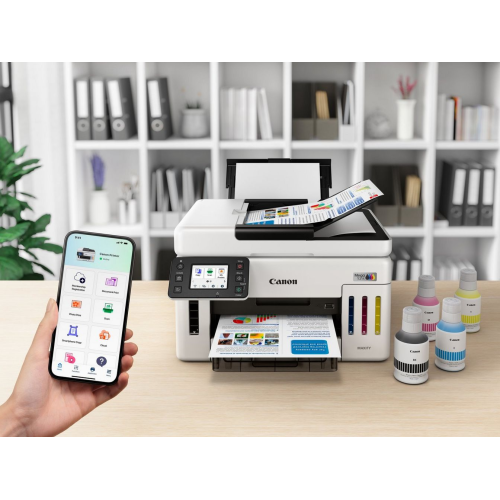 CANON MAXIFY GX6140, Renkli, Mürekkep Mega Tanklı, Yazıcı, Tarayıcı, Wifi, Lan, Duplex, ORİJİNAL MÜREKKEP-77989