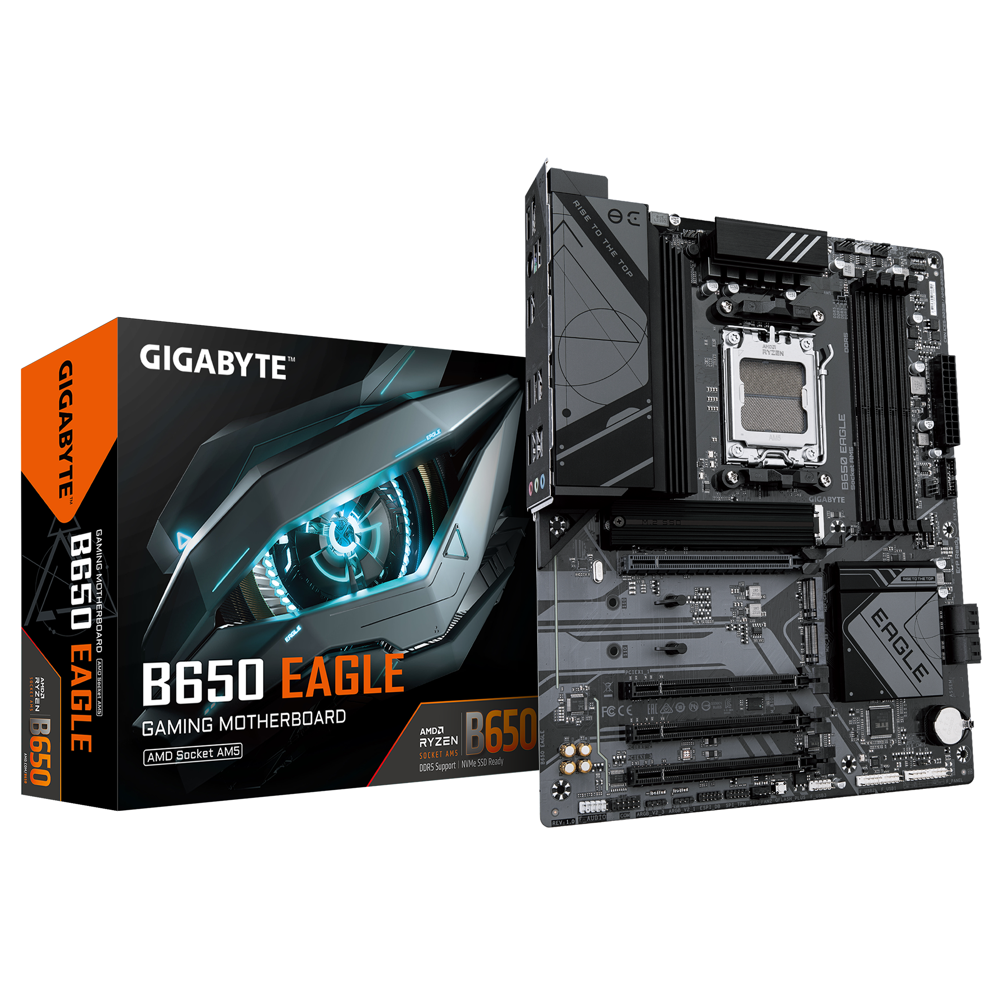 GIGABYTE B650 EAGLE Rev.1.0 4xDDR5 3xM.2 DP/HDMI/Type-C AM5 Soket GAMING Anakart