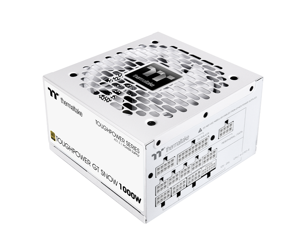 THERMALTAKE Thermaltake Toughpower GT Beyaz 1000W 80+ Gold Full Modüler Gen5 ATX 3.1 12cm Fanlı PSU-89644
