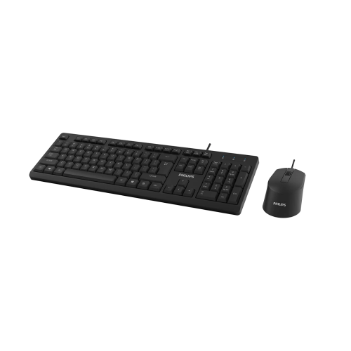 PHILIPS PHILIPS SPT6234B, Siyah, Türkçe Q, USB Kablolu, Klavye Mouse Set-88974