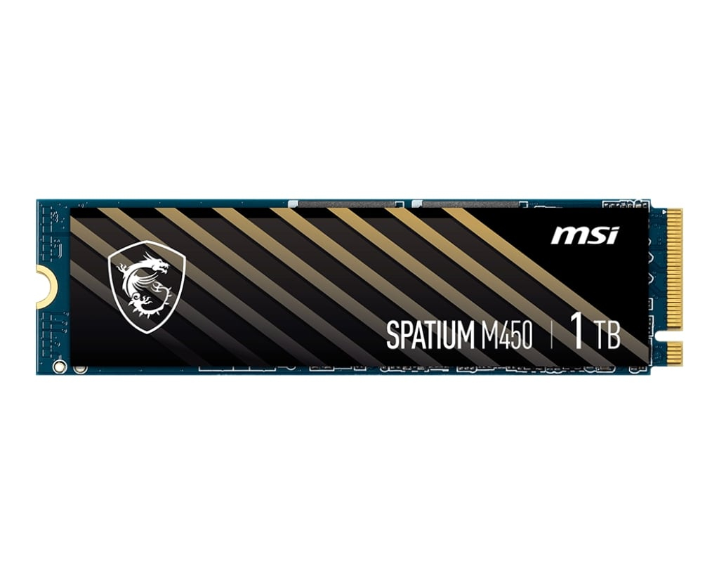 MSI 1TB MSI SPATIUM M450 PCIE 4.0 NVME M.2 V1 3400/2400MB/s-95164